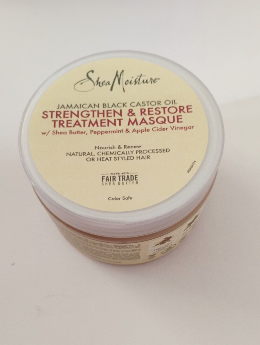 Shea Moisture Jamaican Black Castor Oil Strengthen Restore Treatment Masque 11.5